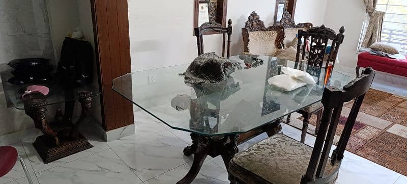 Glass dining table for sale 1