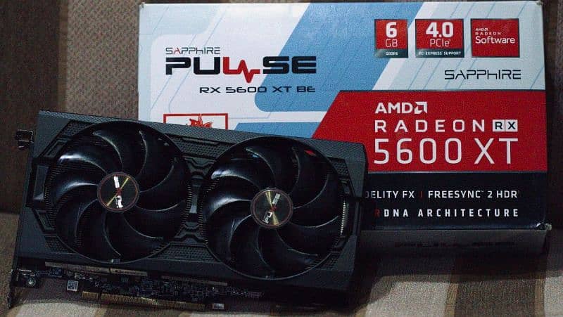 Sapphire Pulse RX5600 XT 6gb GDDR6 PCIe 4.0 1