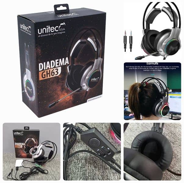 GAMING HEADPHONE 5.1 WITH RGB LIGHTS  BRANDED HEADPHONE 1