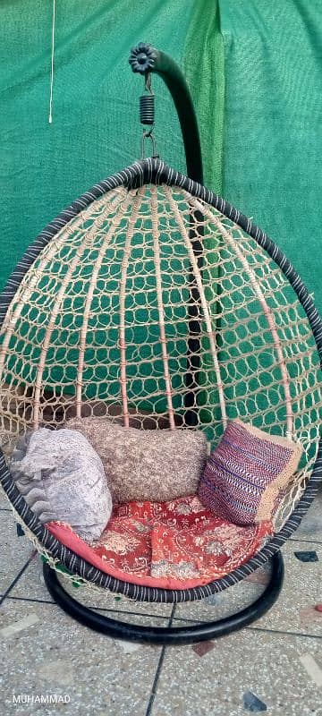 Egg swing (jhula)  with cushions 0