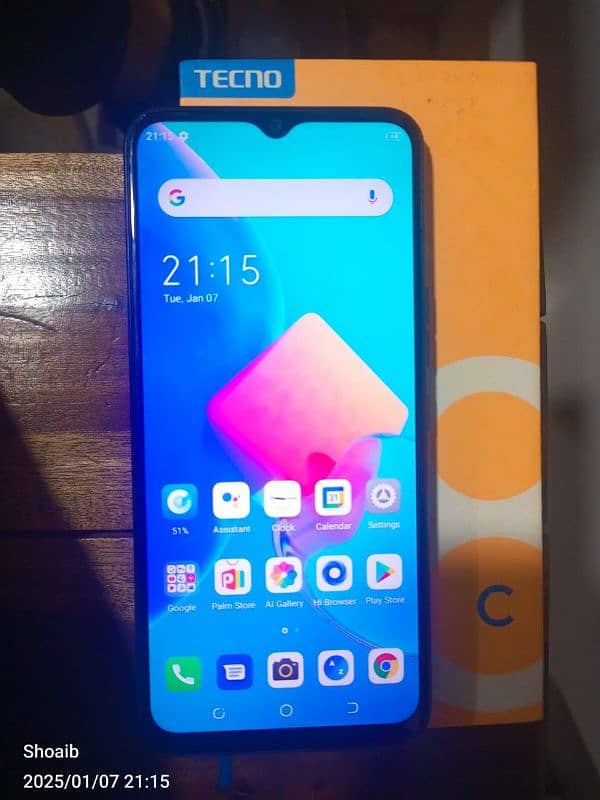 tecno spark 8c 4/128 like new PTA approved 1