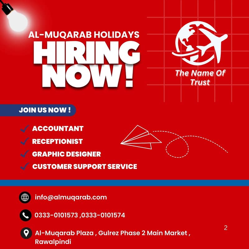 Hiring Accountant/Receptionist/Graphic Designer/Jobs 0