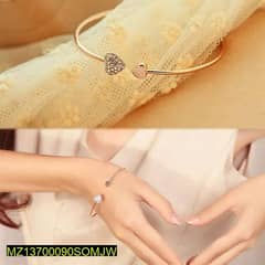 double heart love bracelet