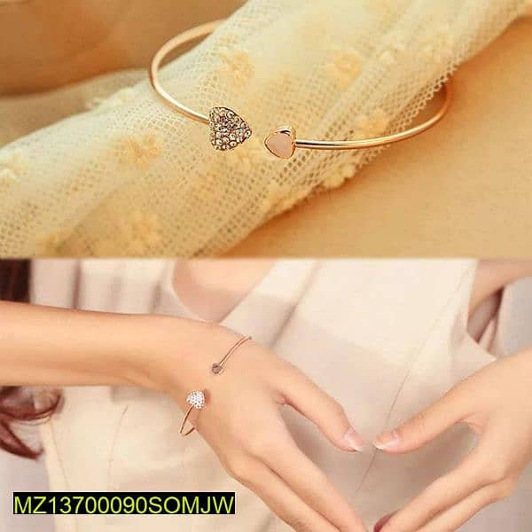 double heart love bracelet 0