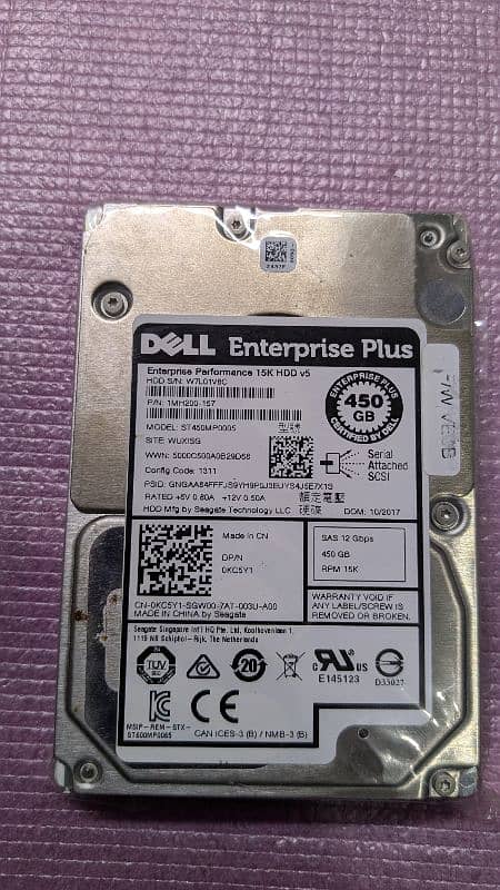 Dell Enterprise 450 GB hdd 0