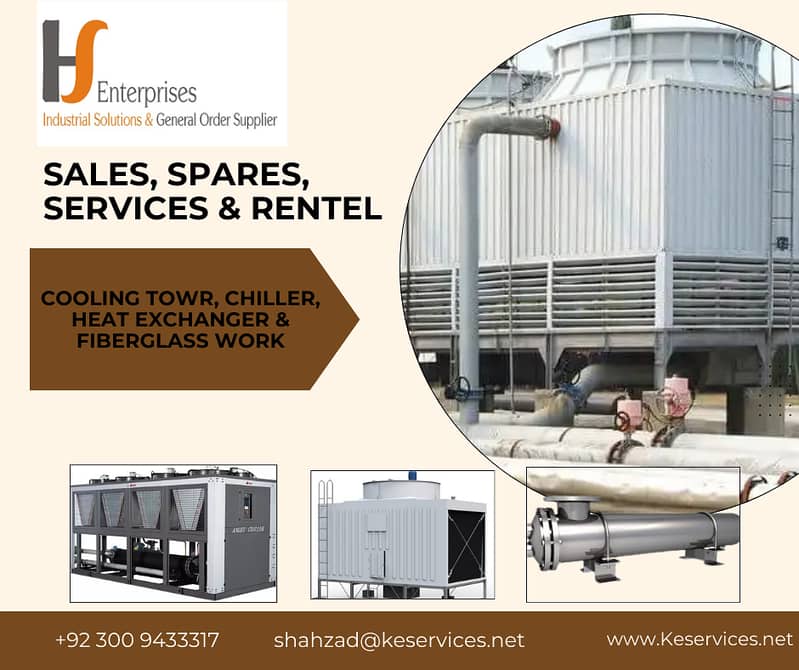 Sale, Spares, Services and Manufacturing  of Cooling Tower & Chiller 6