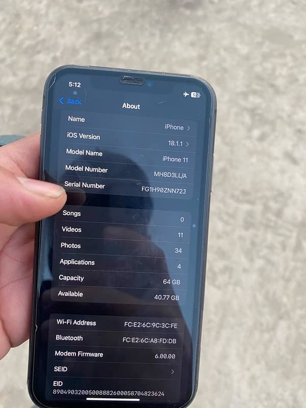 iPhone 11 Jv non active 64gb 8