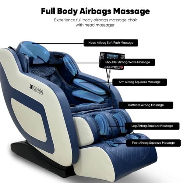 JC BUCKMAN IndulgeUs Full Body Massage Chair 10