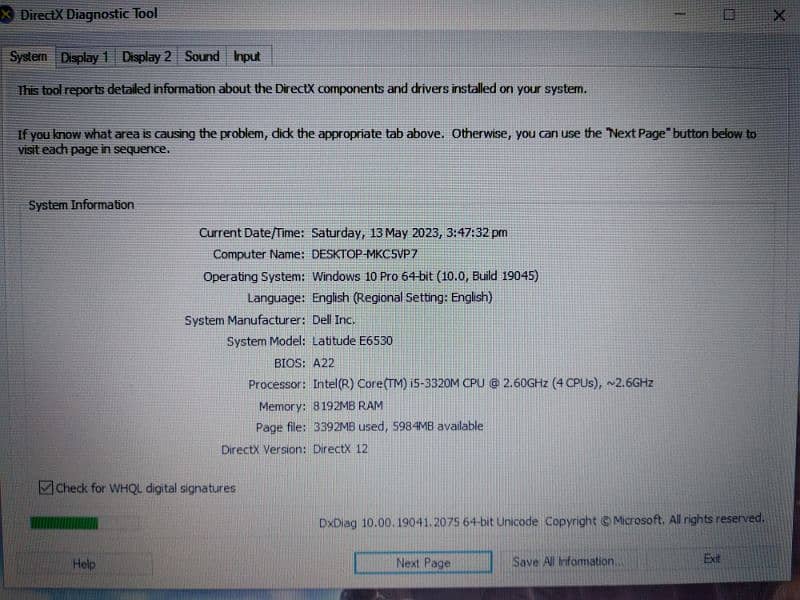 DELL Latitude E6530 • i5 3rd • 8GB • 256GB SSD 6