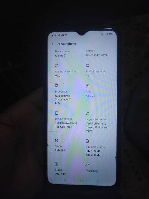 realme 5 for sale all ok 4/128 1