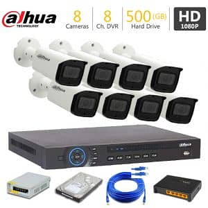 IP CCTV Camera / Packages With Installation - Dahua Hikvision Camera 8