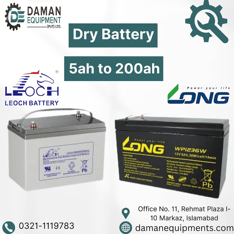 Dry Battery Leoch - 100ah 0