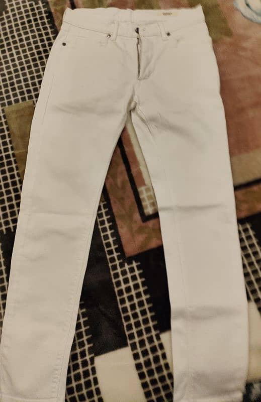 Like New M&S Original White Skinny Jeans 0