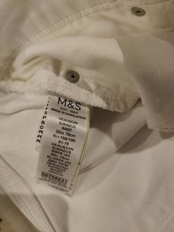 Like New M&S Original White Skinny Jeans 1