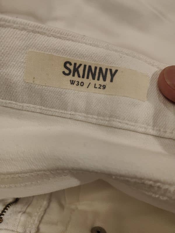 Like New M&S Original White Skinny Jeans 2