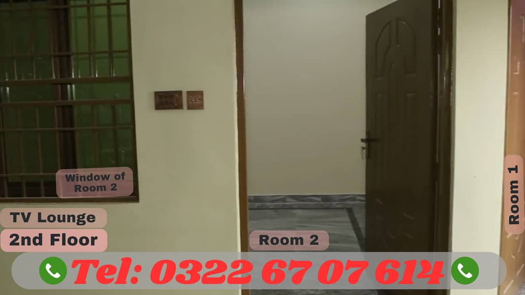 3 Marla House Flat for Rent 1st Floor with Separate Entrance in Jhelum 8