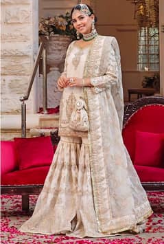 one time party wear/bridal naqshi zonar dress just like brand new