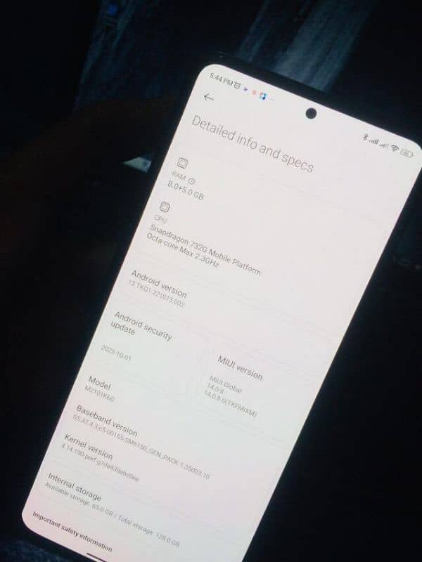 Redmi note 10 pro 8+5 RAM 128 ROM 12