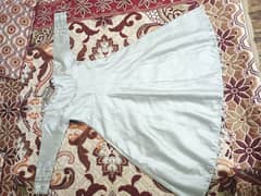 silver frock with dupta trouser