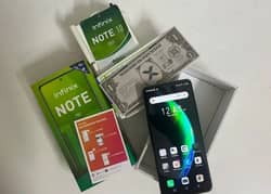 infinix note 10 pro brand New pinpak 8+128 full box  neche ful ad prle