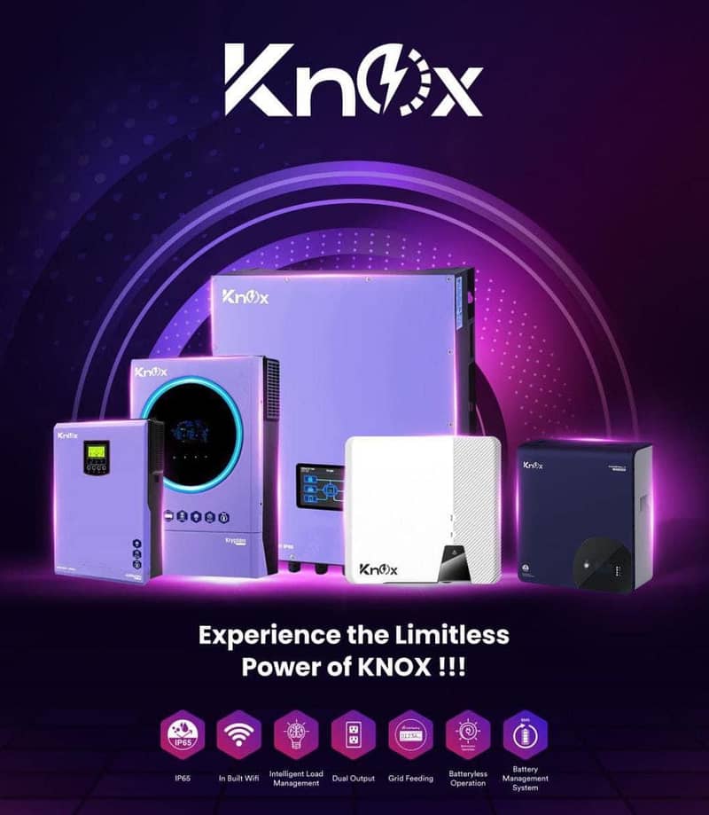 knox Hybrid Ongrid Inverter 4kw, 6kw, 8kw, 10kw, 15kw, 20kw 12