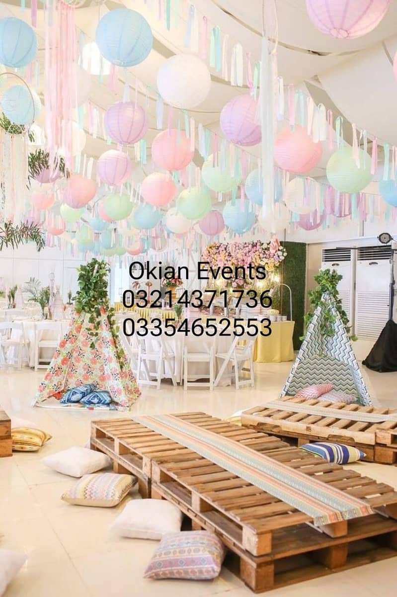 birtday parties,Flowers decore,Aqiqah,Bridal Shower,Ballon decore 8