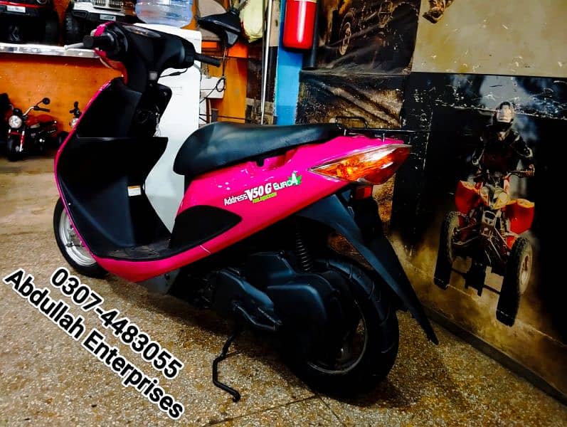 Reconditioned Japanese Address V 50 G model 49cc Scooty for sale . 4