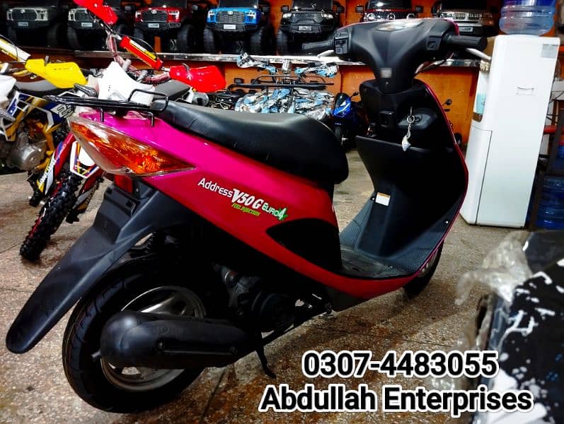 Reconditioned Japanese Address V 50 G model 49cc Scooty for sale . 5