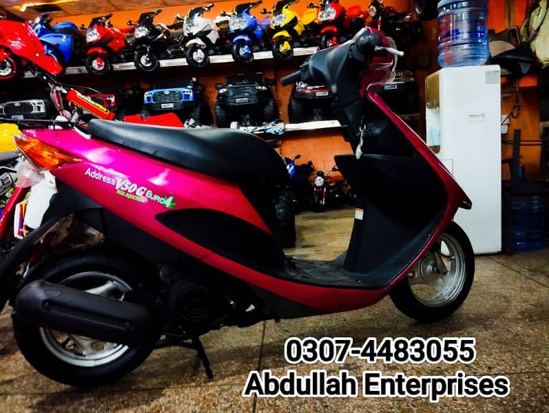 Reconditioned Japanese Address V 50 G model 49cc Scooty for sale . 11