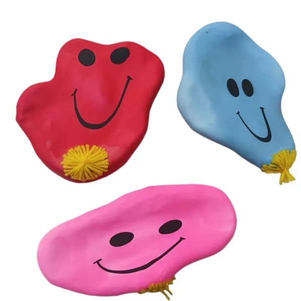 "Kids' Multicolor Smiley Squishy Balloons – Stress Relief Fun Pack" 1