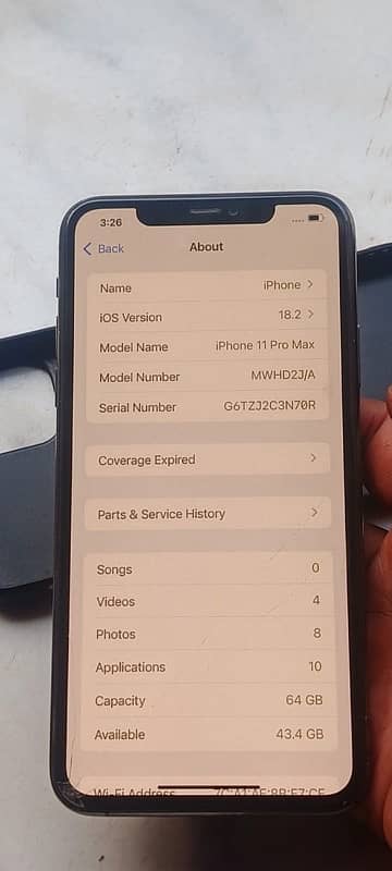 iphone 11pro max non pta 64gb 4