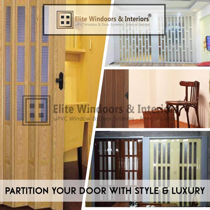 "Smart Living Starts with PVC Folding Shutter Doors" 2