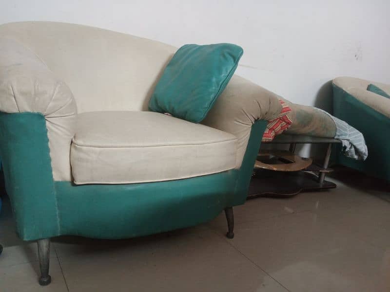 8 sitter sofa set. Just for Rs 25,000 & + Sofay k new cover set 6000 . 3