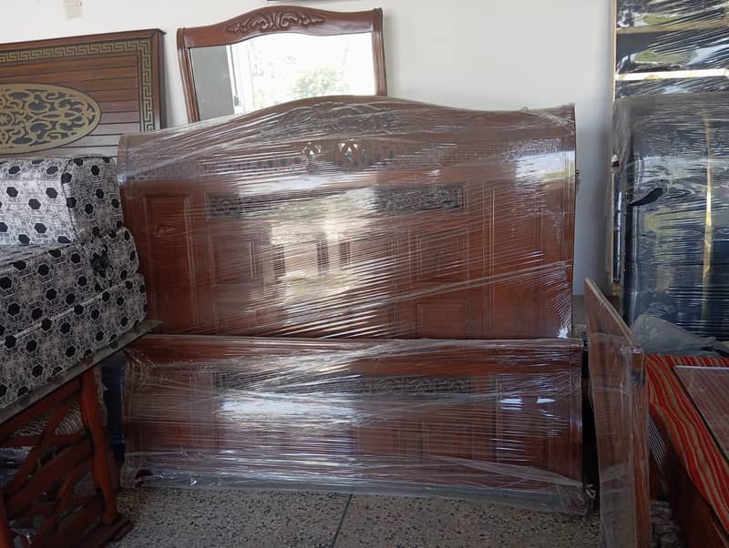 Double Bed Bet - King Size Bed Set - Sheesham Wood Bed Set - Furniture 2