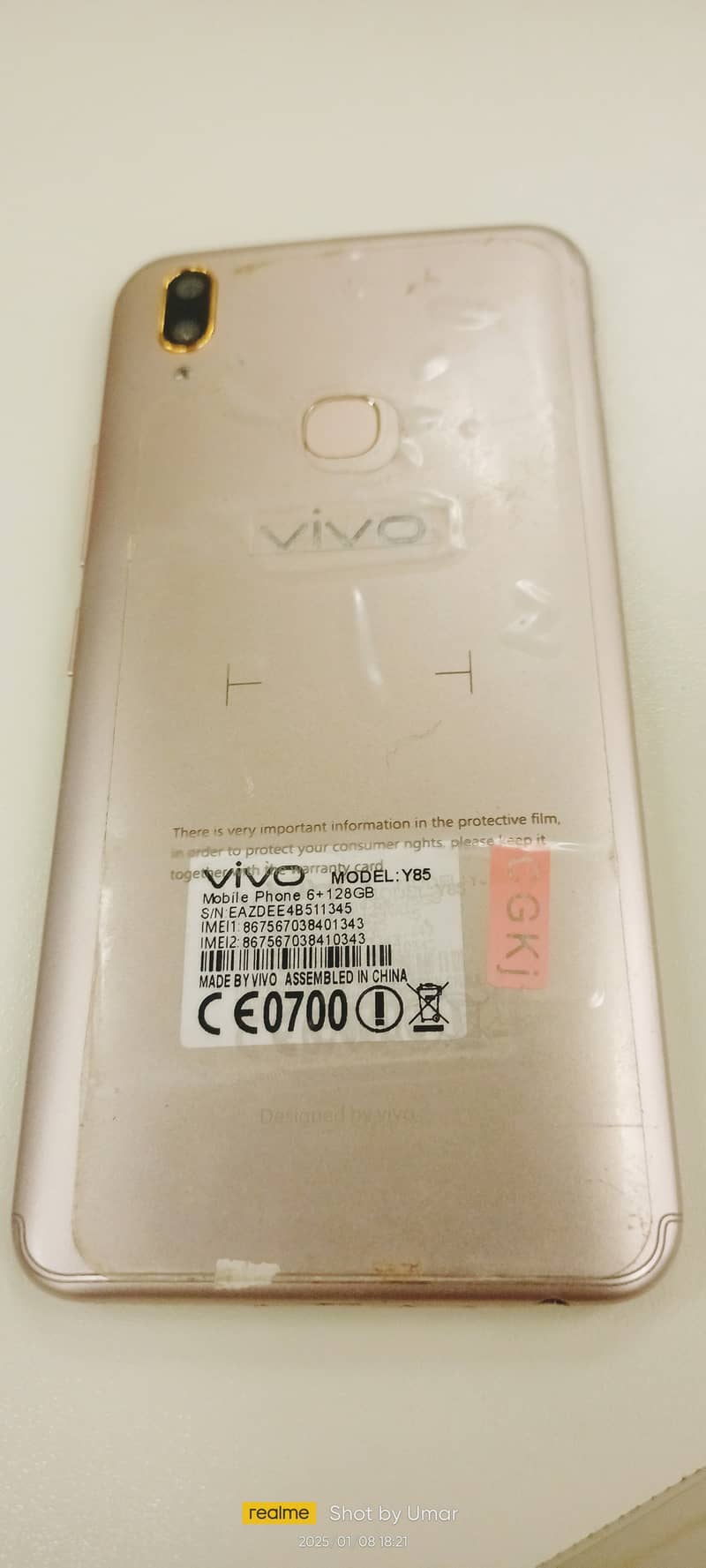 Mobile phone for sale vivo Y85A 3