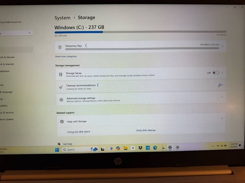 HP laptop 16 gb ram 250 gb hard 1080p screen - in new condition 8