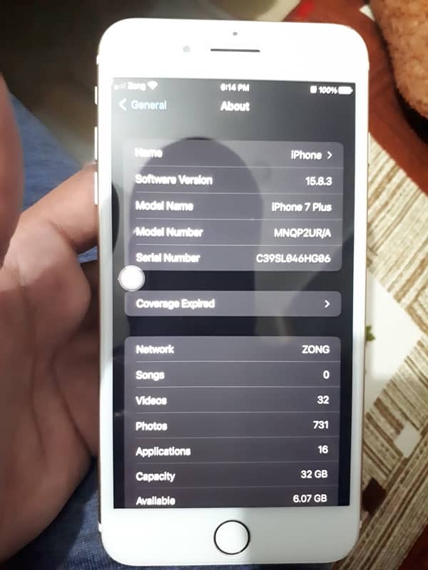 iphone 7 plus 32gb PTA approved 3