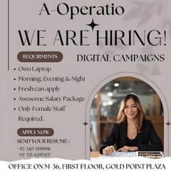 Need Female Staff