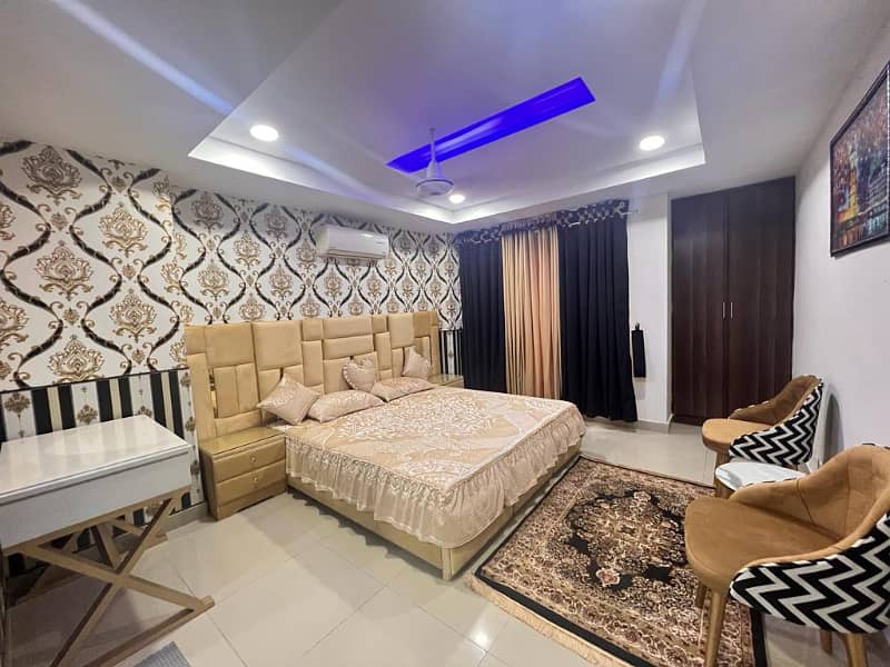 One bedroom furnished apartment for rent in phase 4 civic centre bahria town rawalpindi 19