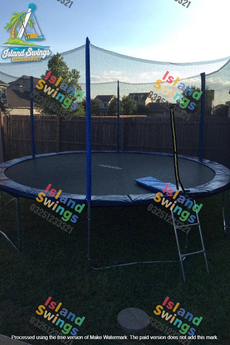 Trampoline | Jumping Pad | Round Trampoline | Kids Toy|With safety net 2