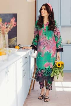 khaddar printed suit