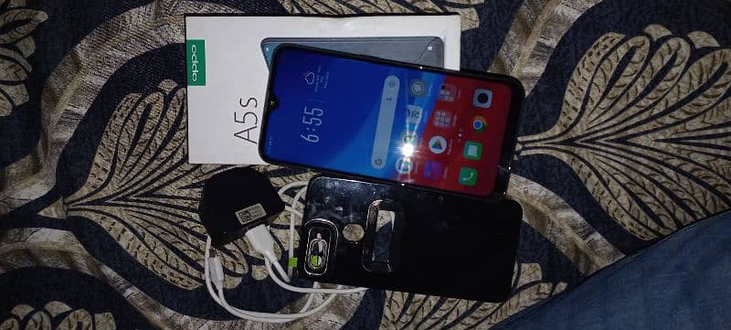 OPPO A5s 3gb/ 32gb with box charger original good condition 4