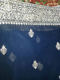 dark blue saree