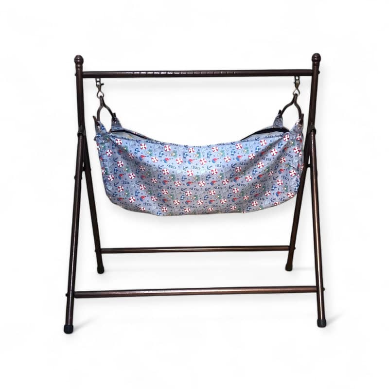 Folding Jhula Steel Cradle with Net Cloth 1