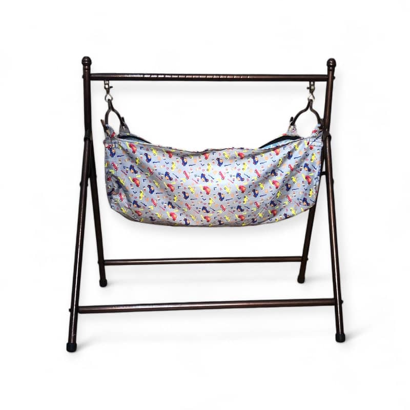 Folding Jhula Steel Cradle with Net Cloth 2