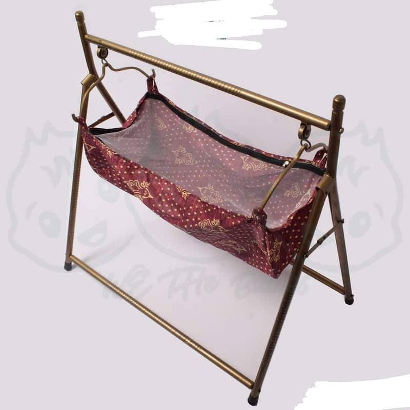 Folding Jhula Steel Cradle with Net Cloth 4