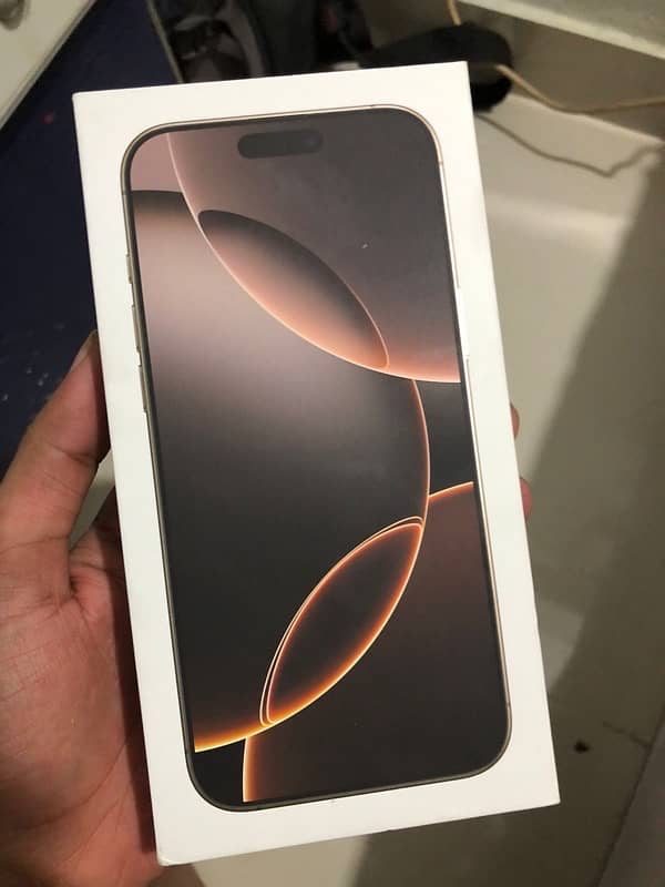 iphone 16 pro max 256gb box pack sealed 0