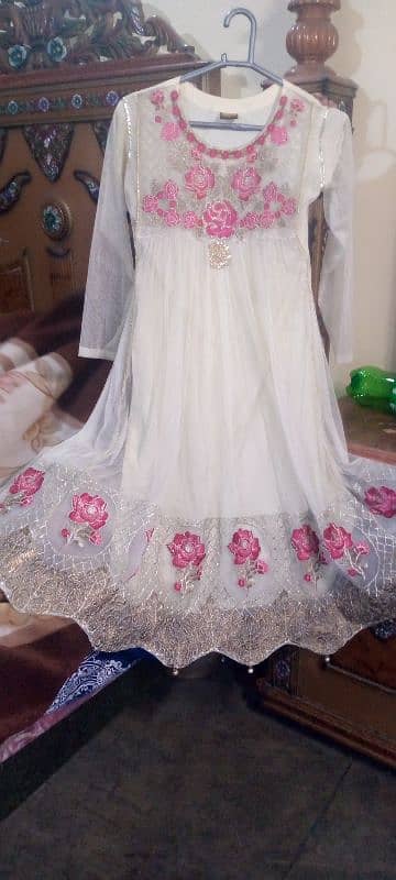 embroidered frock 3 piece size small 0