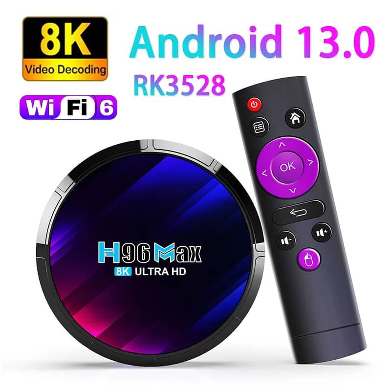 H96 MAX Android 13 TV BOX 4GB 64GB 0