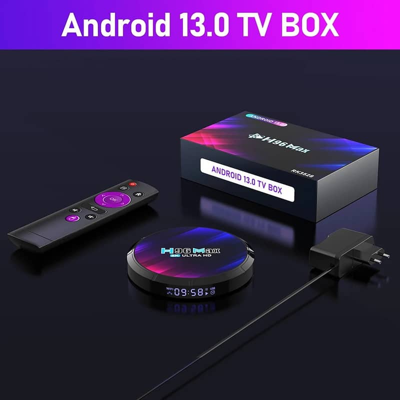 H96 MAX Android 13 TV BOX 4GB 64GB 4